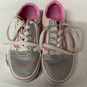 Girls Sparkly Vans, size 12.5